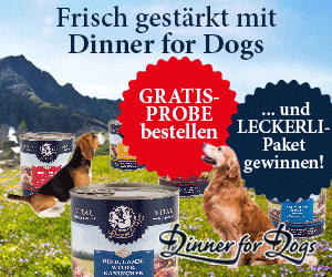 Gratisprobe von Dinner for Dogs anfordern!